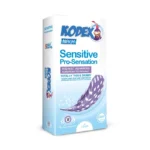 کاندوم حساس کدکس مدل Sensitive Pro-Sensation بسته 12 عددی