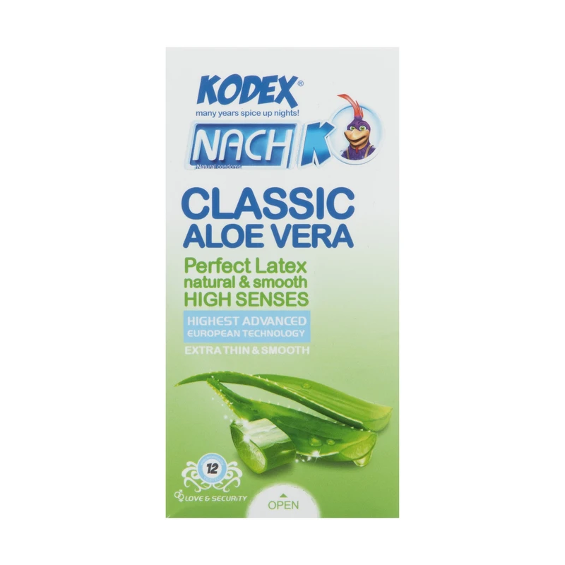abecdc1e2cca3462fe3f029a843c35e37a3f80e8_1594791669 کاندوم کلاسیک آلوئه ورا کدکس مدل Classic Aloe Vera بسته 12 عددی - تصویر 1