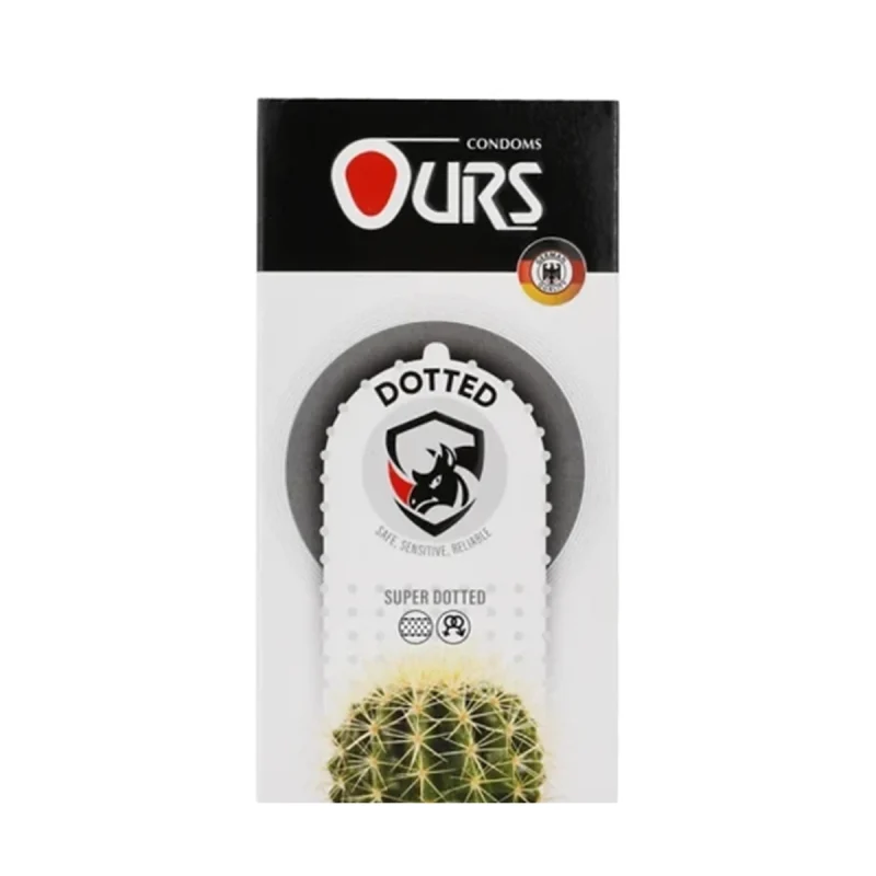 condom-06-dotted کاندوم اورس مدل داتد بسته 12 عددی - تصویر 1
