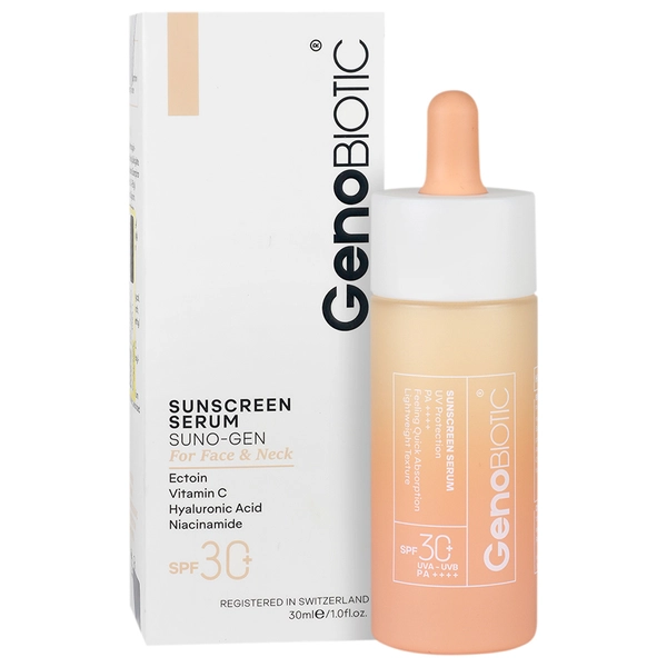 12304131824202552811 سرم ضد آفتاب ژنوبایوتیک SPF30 صورت و گردن حجم 30 میل - تصویر 1
