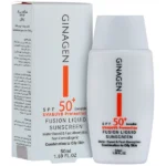 لیکوئید ضد آفتاب بی رنگ چرب ژیناژن SPF50 حجم 50 میل
