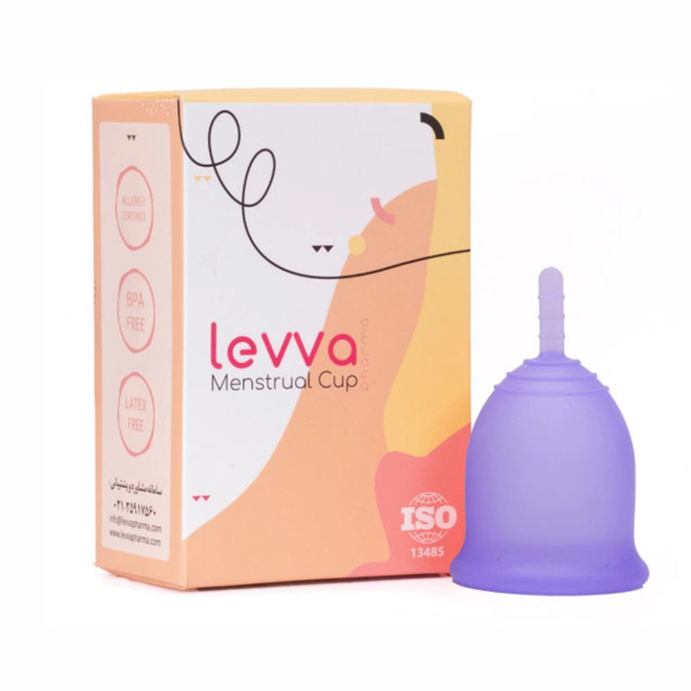 231 کاپ قاعدگی لیوا فارما سایز متوسط بنفش - تصویر 1