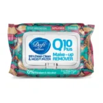 دستمال مرطوب پاک کننده آرایش و ضد جوش Q10 Plus دافی 50 عددی طرح گل دربدار - تصویر 5
