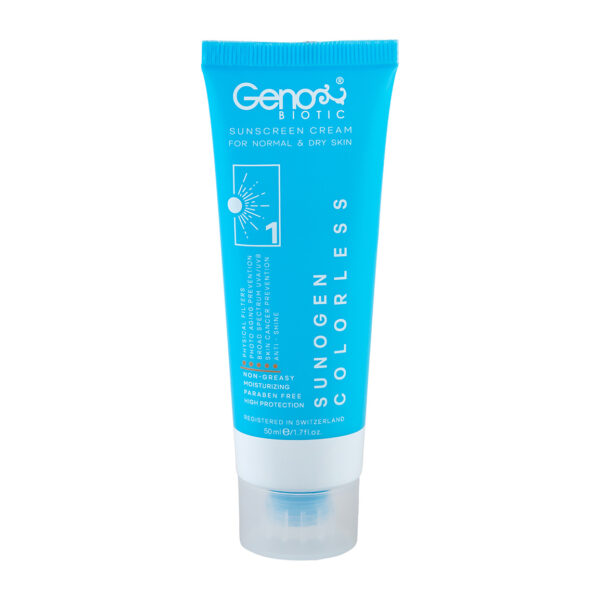 کرم ضد آفتاب SPF50 ژنو بایوتیک پوست خشک و معمولی - تصویر 2