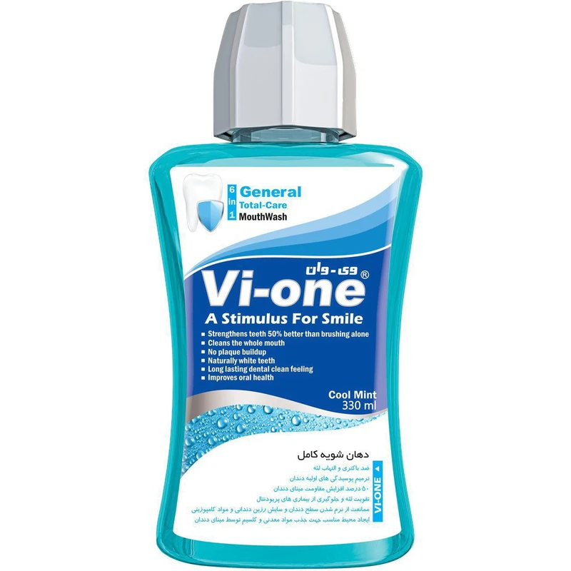 3072276 دهانشویه وی وان کامل آبی حجم 330ml - تصویر 1