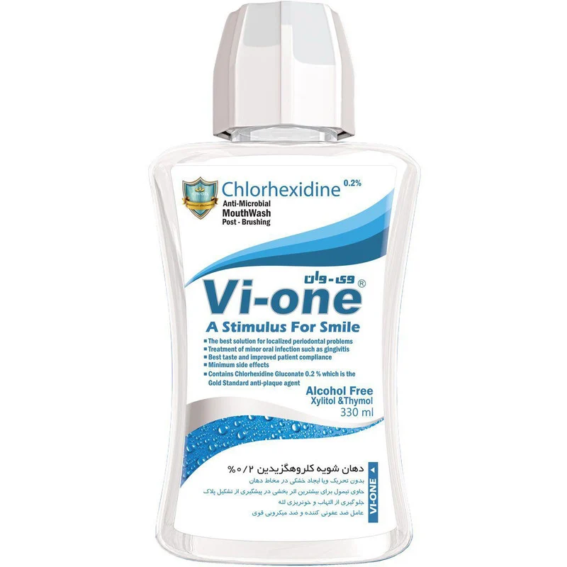 547247 دهانشویه وی وان مدل کلروهگزیدین حجم 330ml - تصویر 1