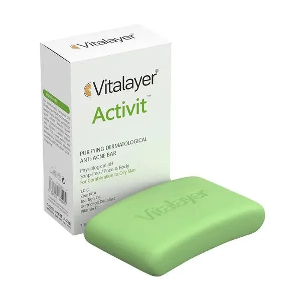 6267552800005 پن شستشو Activit ویتالایر مناسب پوست مستعد جوش حجم 100 گرم - تصویر 1