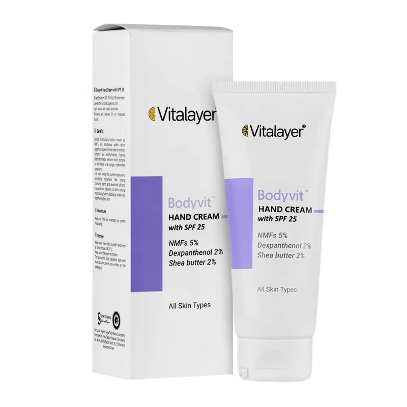 76126-00 کرم مرطوب کننده دست ویتالایر مدل Bodyvit حجم 75ml - تصویر 1