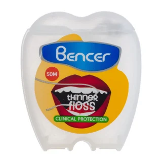 Bencer-Mint-Dental-Floss-50m-Khanoumi-2024427102027293 نخ دندان نازک بنسر مدل نعنایی 50 متر - تصویر 1