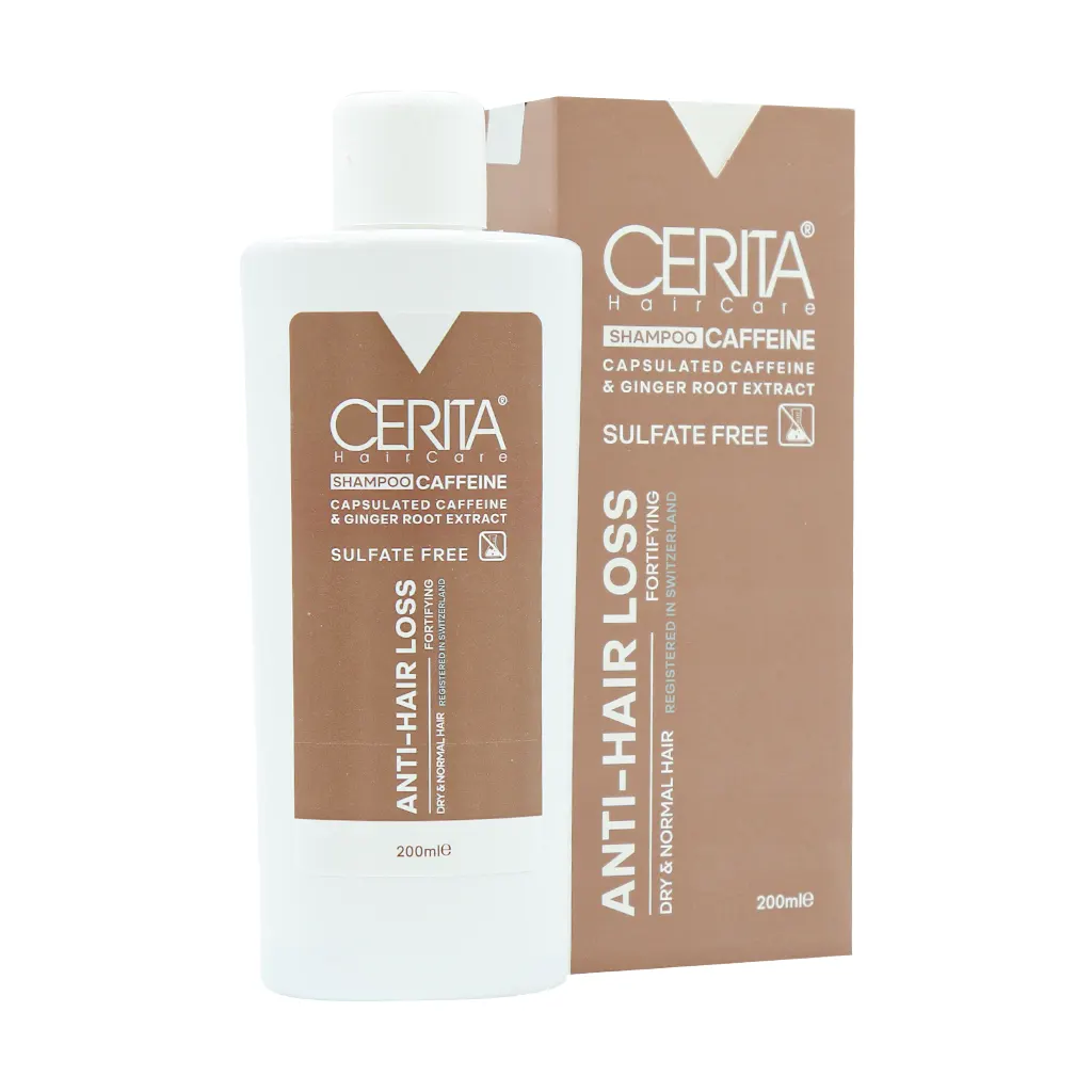 Cerita-Anti-Hair-Loss-Sulfate-Free-Shampoo شامپو کافئین فاقد سولفات سریتا مناسب موهای خشک و معمولی حجم 200 میل - تصویر 1