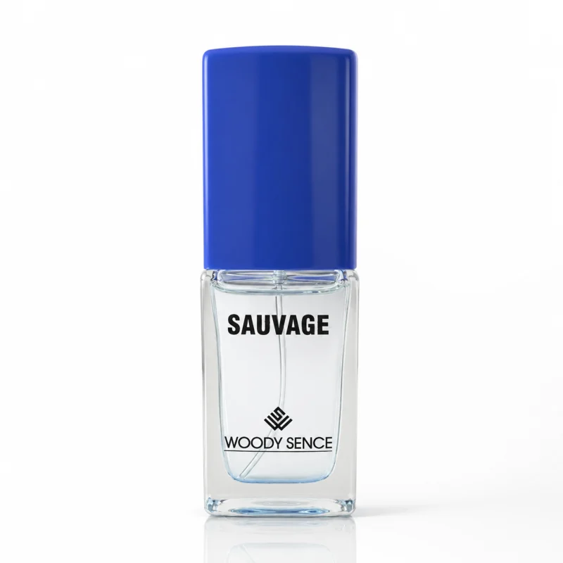 ChatGPT-Image-Jul-22-2026-11_59_32-AM عطر جیبی مردانه وودی سنس مدل Sauvage حجم 15 میل - تصویر 1