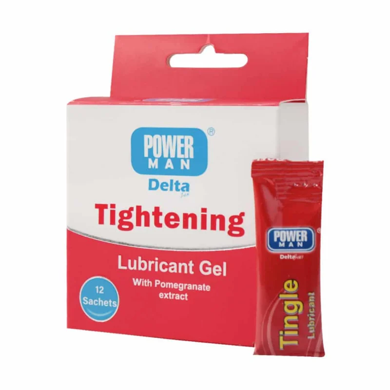 Delta-Darou-Delta-Zex-Tightening-Power-Man-Gel ساشه ژل جمع کننده پاورمن دلتازکس مدل Tightening بسته 12 عددی - تصویر 1