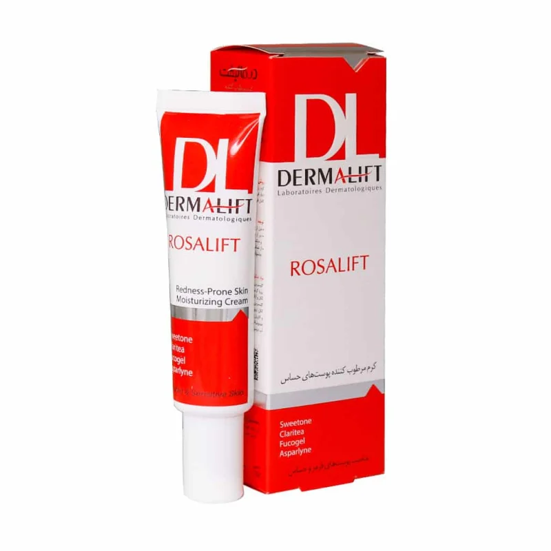 Dermalift-Rosalift-Anti-Redness-Cream-For-Sensitive-Skins کرم ضد قرمزی رزالیفت درمالیفت حجم 30 میل - تصویر 1