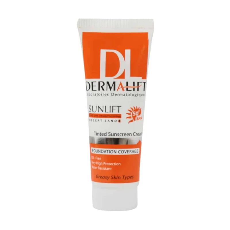 Dermalift-Sunlift-SPF50⁺-Oil-Free-Cream-40-ml کرم ضد آفتاب بی رنگ درمالیفت SPF50 مناسب پوست چرب حجم 40 میل - تصویر 1