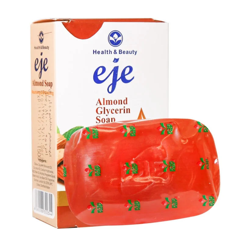 Eje-Almond-Soap-Nourishing-Brightening-100 صابون روغن بادام و گلیسیرین اژه مناسب پوست خشک وزن 100 گرم - تصویر 1