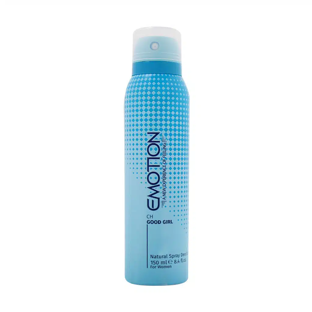 Emotion-Good-Girl-Women-Spray-Deodorant-150-Ml.jpg اسپری بدن ایموشن مدل GOOD GIRL حجم 150ml - تصویر 1