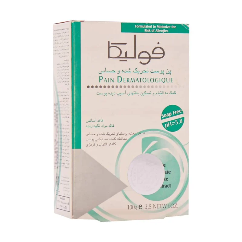 Fulica-Anti-Rednes-Pain-100 پن شستشو فولیکا مدل پوست حساس و تحریک شده 100 گرم - تصویر 1
