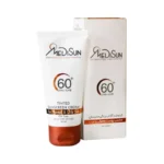 کرم ضد آفتاب رنگی مدیسان SPF60 مناسب پوست چرب و معمولی حجم 50 میل