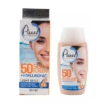 کرم ضد آفتاب رنگی پیکسل SPF50 رنگ بژ روشن مناسب پوست چرب و جوش‌دار حجم 50 میل