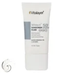 فلوئید ضدآفتاب spf50 بی رنگ ویتالایر حاوی ویتامین C حجم 50ml