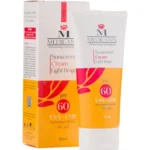 کرم ضد آفتاب رنگی spf60 مدیلن مناسب پوست چرب و معمولی حجم 50ml