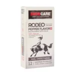 کاندوم سوئیس کر مدل رودئو Rodeo Pepper Flavor بسته 12 عددی