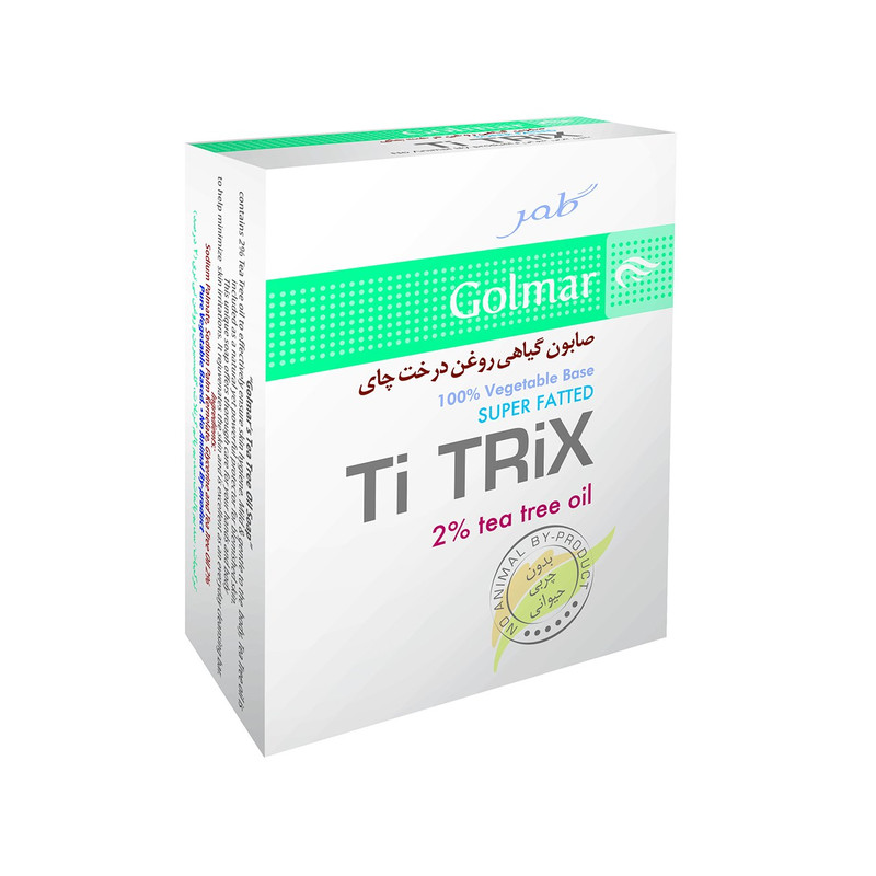 صابون-تی-تریکس-Ti-Trix-روغن-درخت-چای-گلمر صابون تی تریکس Ti Trix گلمر حاوی روغن درخت چای 100 گرم - تصویر 1
